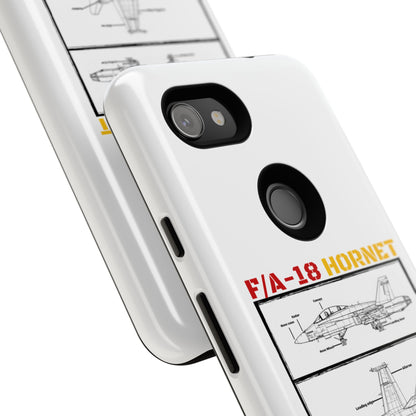 F/A-18 Hornet Schematic edition phone case (EDA Colour-Way)
