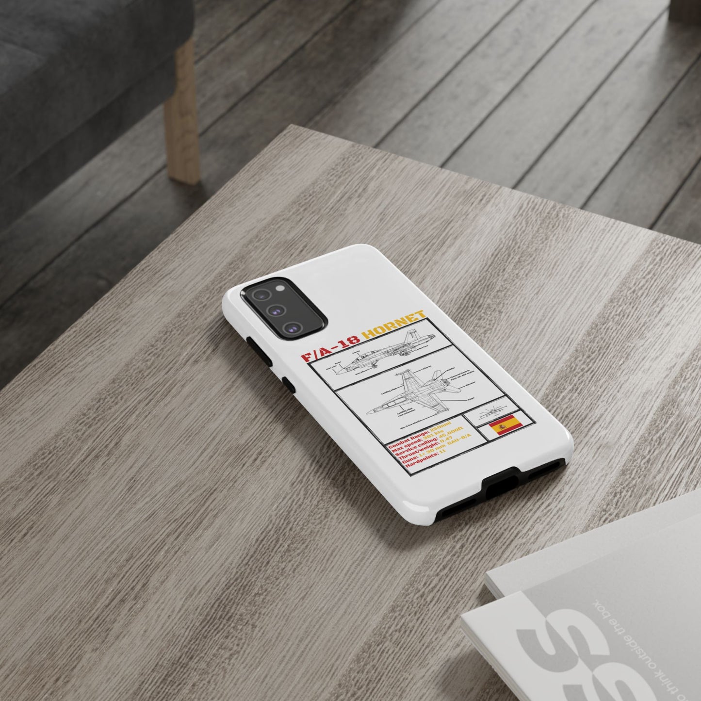 F/A-18 Hornet Schematic edition phone case (EDA Colour-Way)