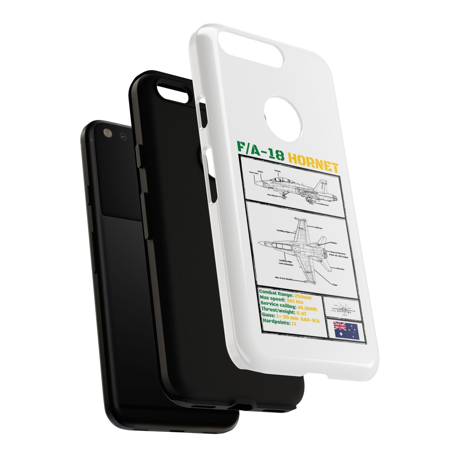 F/A-18 Hornet Schematic edition phone case (RAAF Colour-Way)