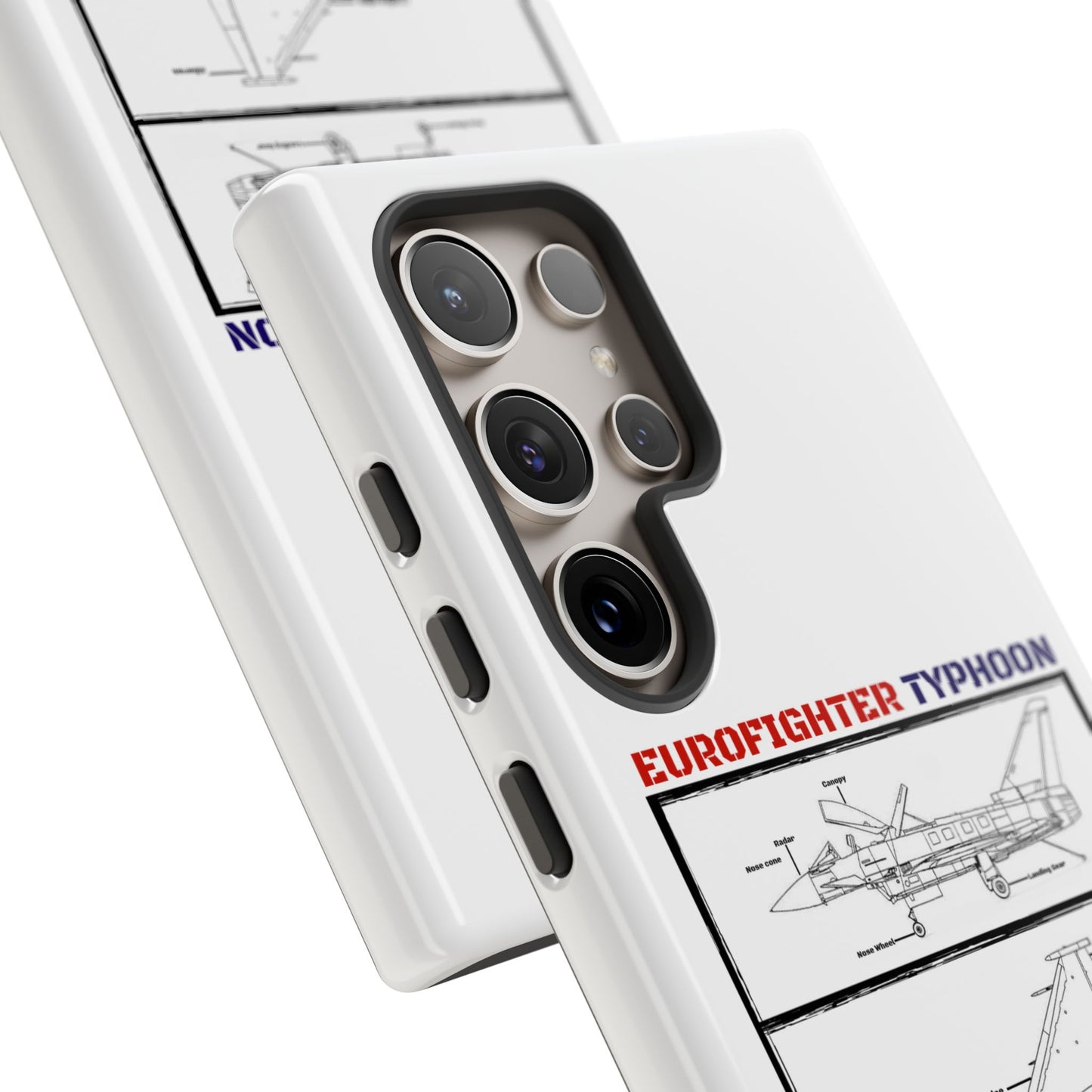 Eurofighter typhoon Schematic edition phone case (RAF Colour-Way)