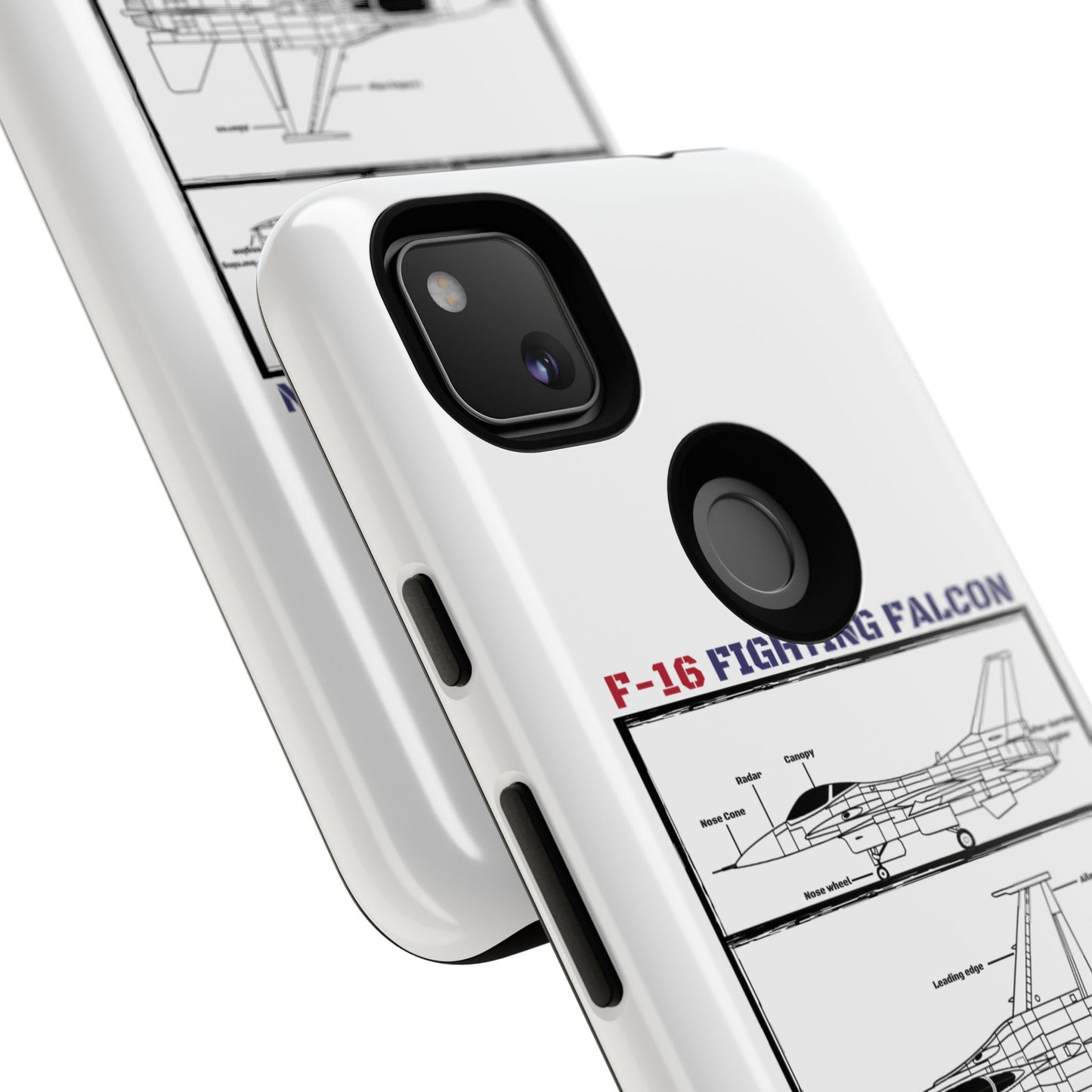 F-16 Fighting Falcon Schematic edition phone case (USAF Colour-Way)