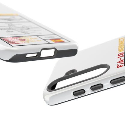 F/A-18 Hornet Schematic edition phone case (EDA Colour-Way)