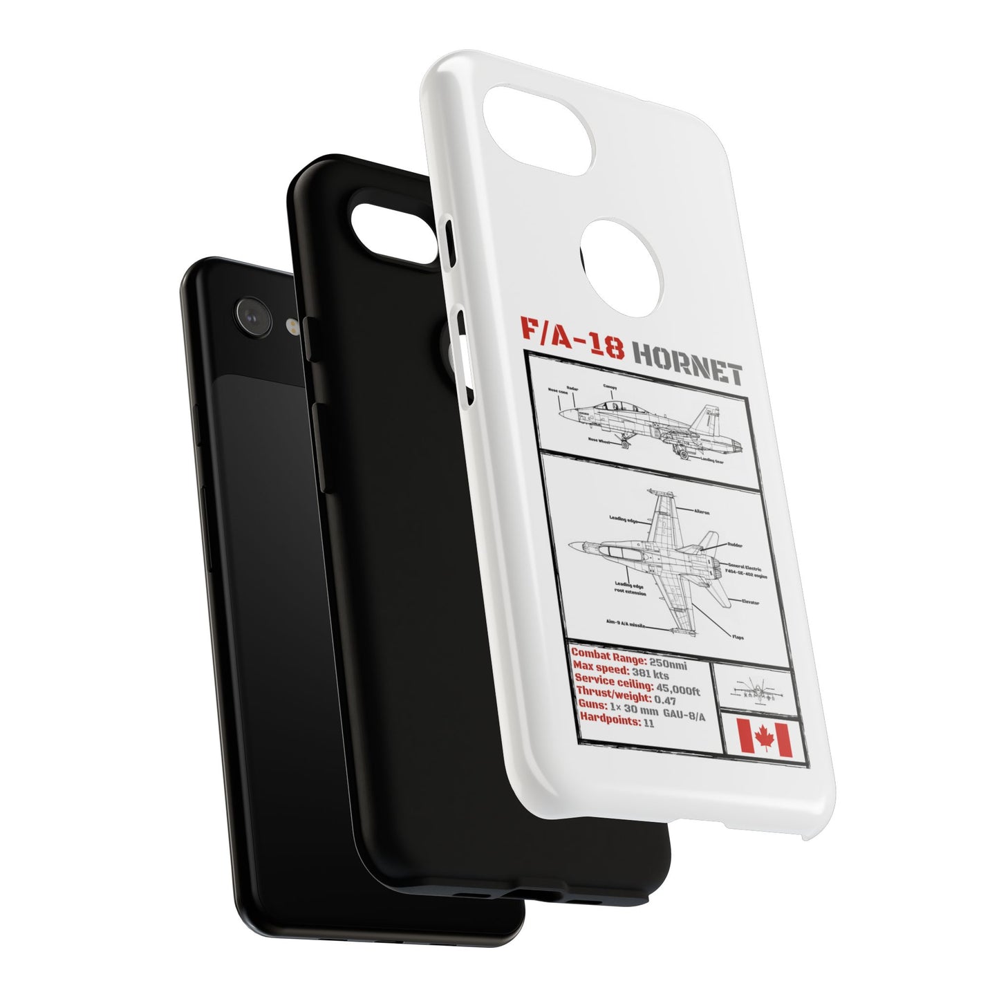 F/A-18 Hornet Schematic edition phone case (RCAF Colour-Way)