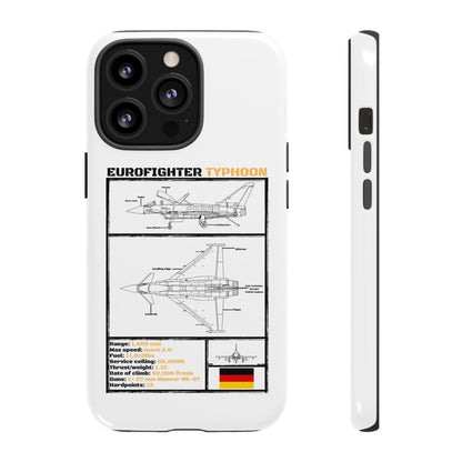 Eurofighter typhoon Schematic edition phone case (Luftwaffe Colour-Way)