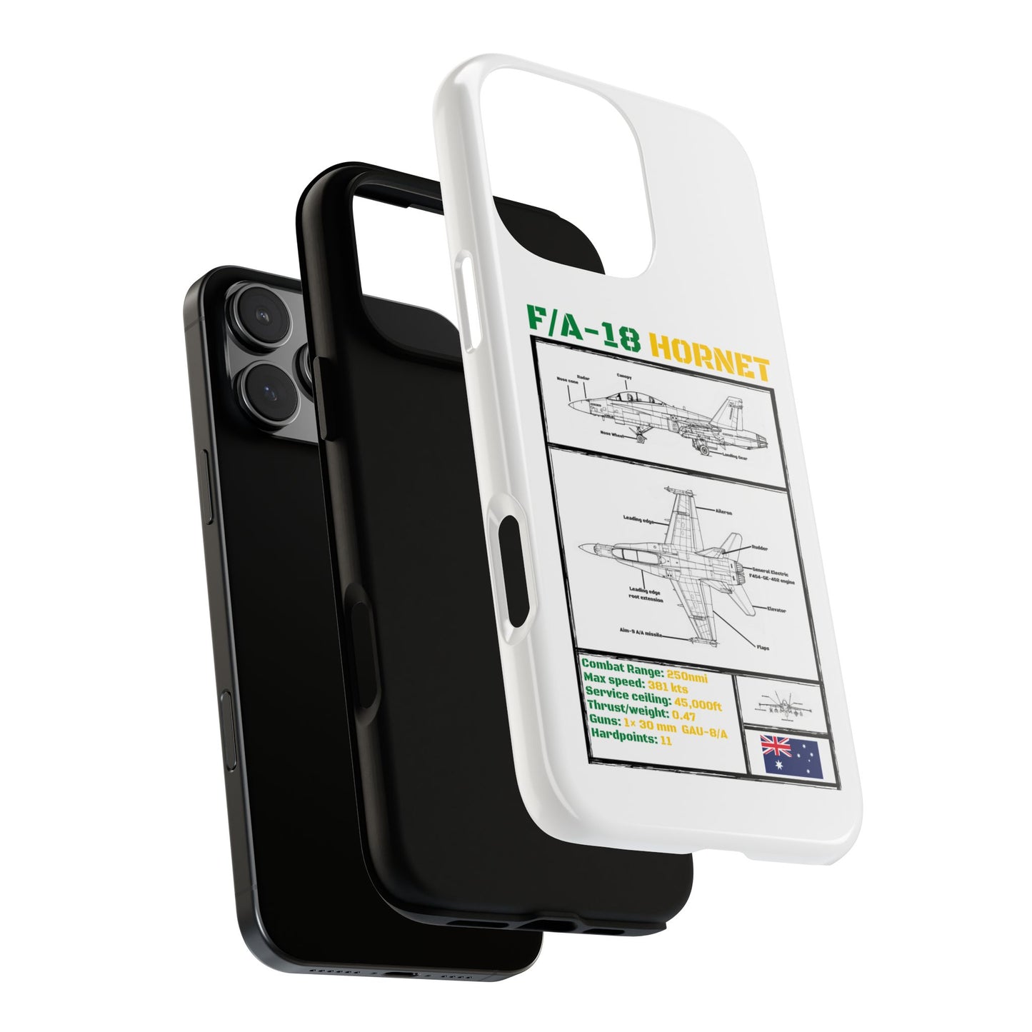 F/A-18 Hornet Schematic edition phone case (RAAF Colour-Way)
