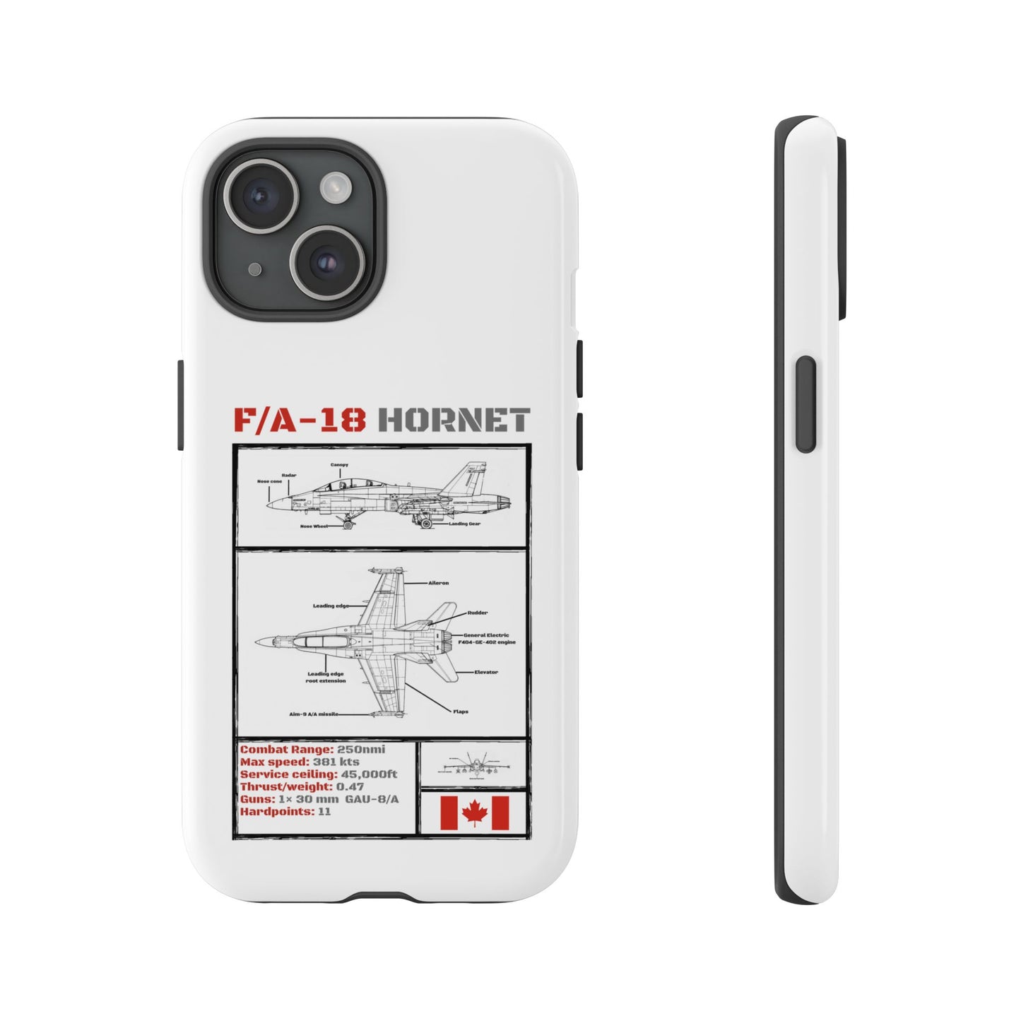 F/A-18 Hornet Schematic edition phone case (RCAF Colour-Way)