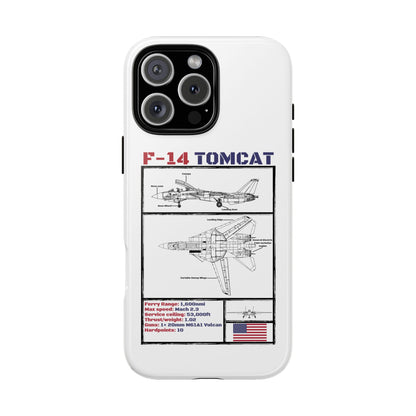 F-14 Tomcat Schematic edition phone case (USAF Colour-Way)