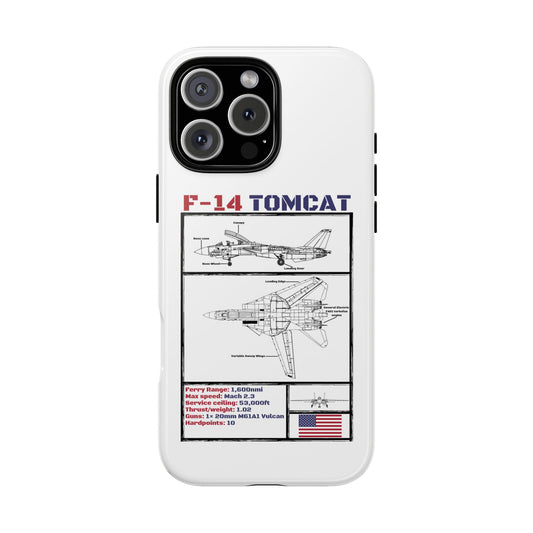 F-14 Tomcat Schematic edition phone case (USAF Colour-Way)