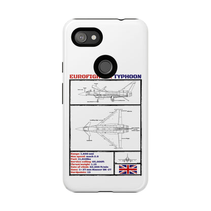 Eurofighter typhoon Schematic edition phone case (RAF Colour-Way)