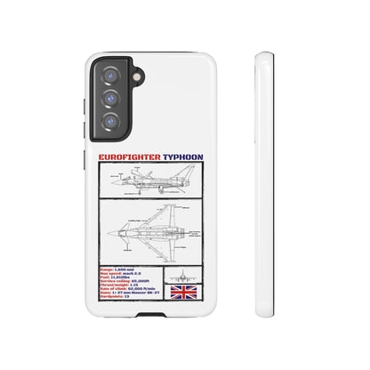 Eurofighter typhoon Schematic edition phone case (RAF Colour-Way)