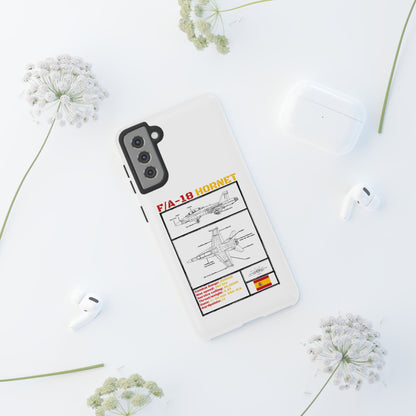F/A-18 Hornet Schematic edition phone case (EDA Colour-Way)