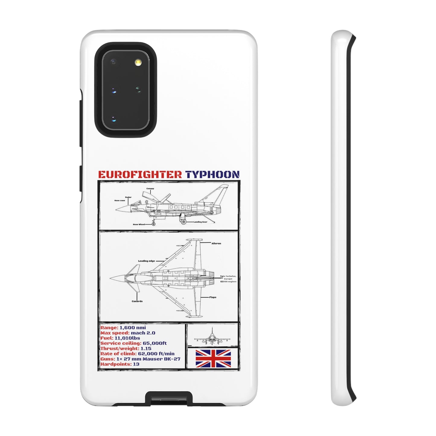 Eurofighter Typhoon Rigid Phone Case (RAF colour-ways)