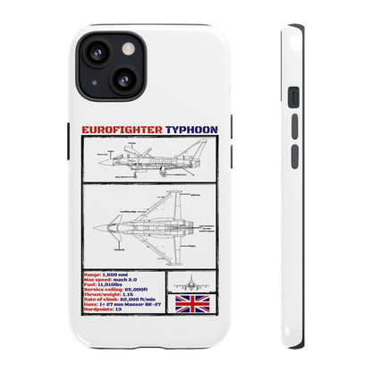 Eurofighter typhoon Schematic edition phone case (RAF Colour-Way)
