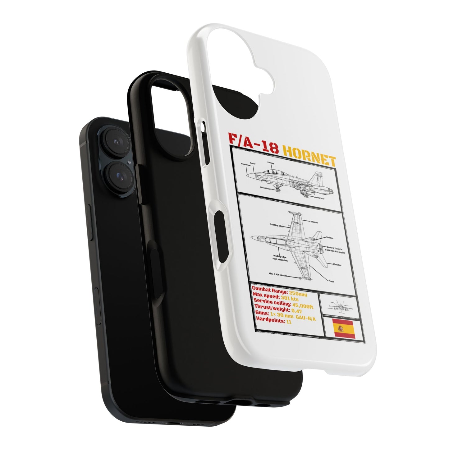 F/A-18 Hornet Schematic edition phone case (EDA Colour-Way)