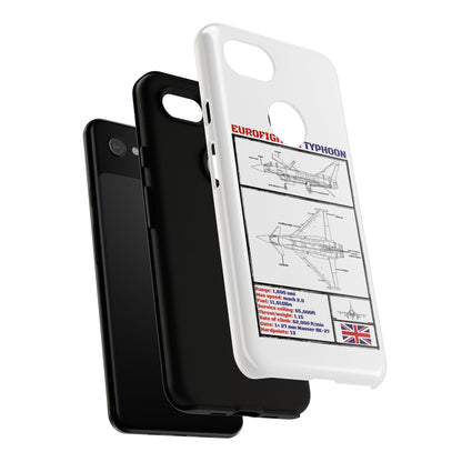 Eurofighter typhoon Schematic edition phone case (RAF Colour-Way)
