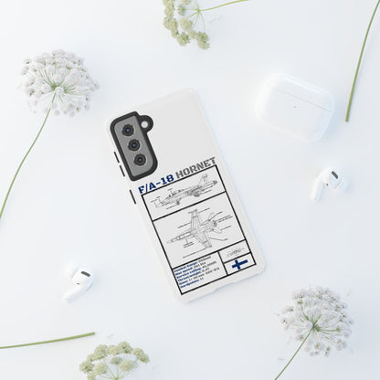 F/A-18 Hornet Schematic edition phone case (FAF Colour-Way)
