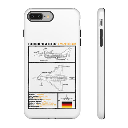Eurofighter typhoon Schematic edition phone case (Luftwaffe Colour-Way)