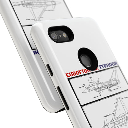 Eurofighter typhoon Schematic edition phone case (RAF Colour-Way)