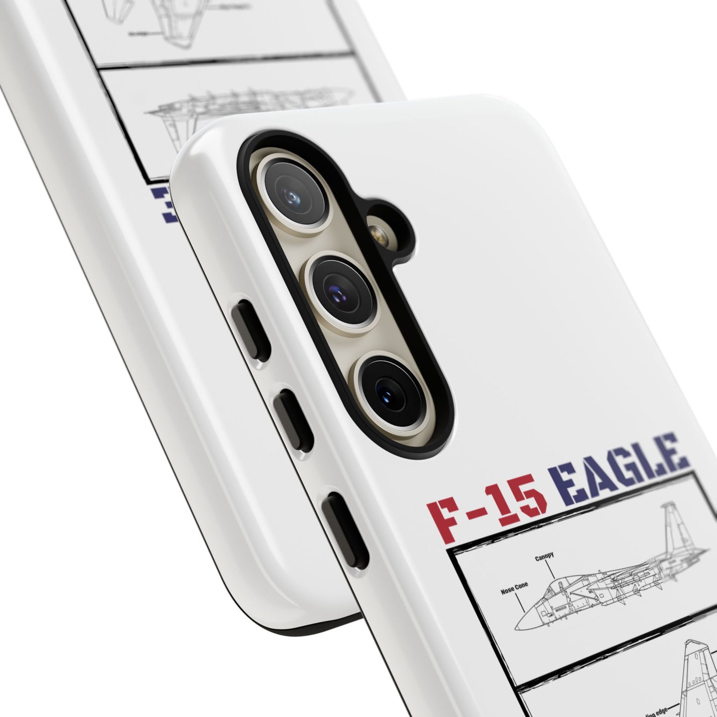 F-15 Schematic edition phone case