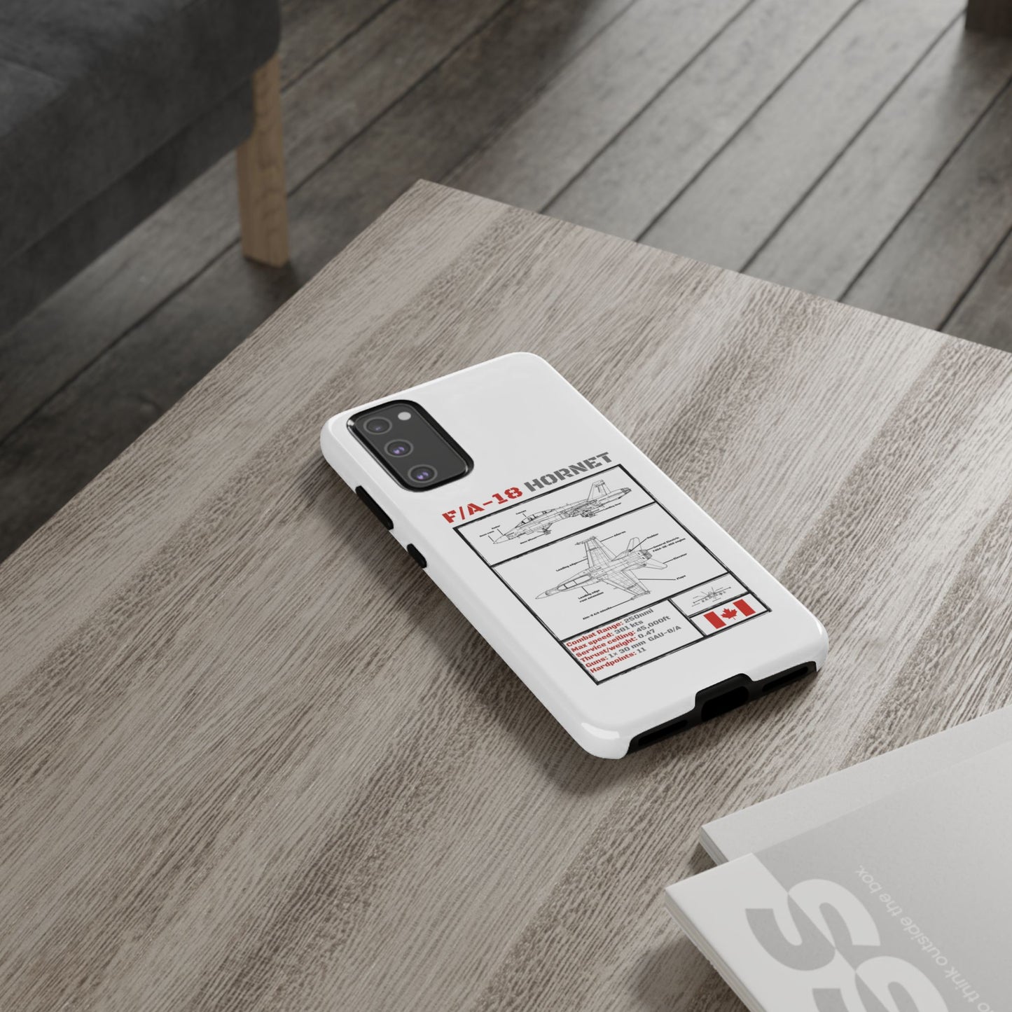 F/A-18 Hornet Schematic edition phone case (RCAF Colour-Way)