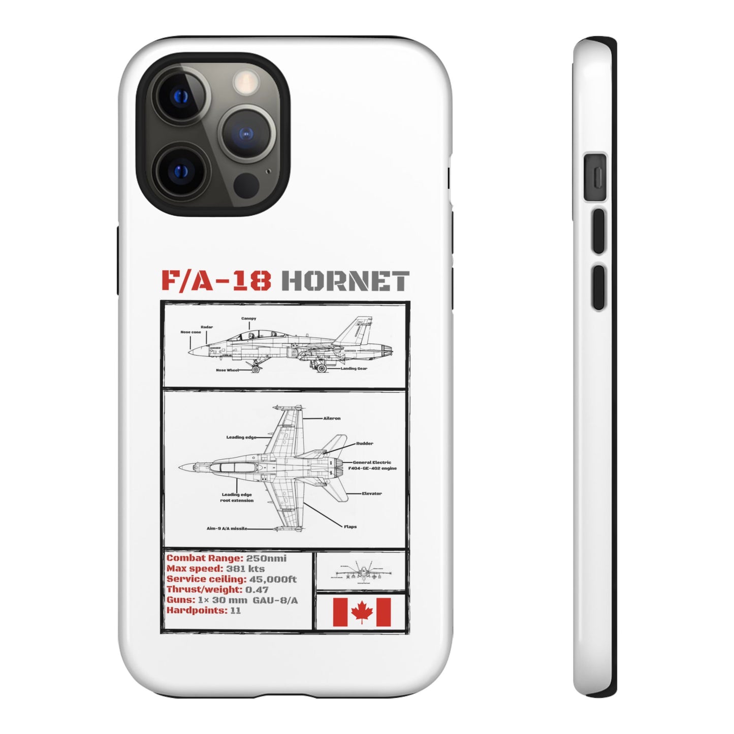 F/A-18 Hornet Schematic edition phone case (RCAF Colour-Way)