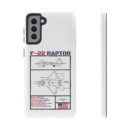 F-22 Raptor Schematic edition phone case (USAF Colour-Way)