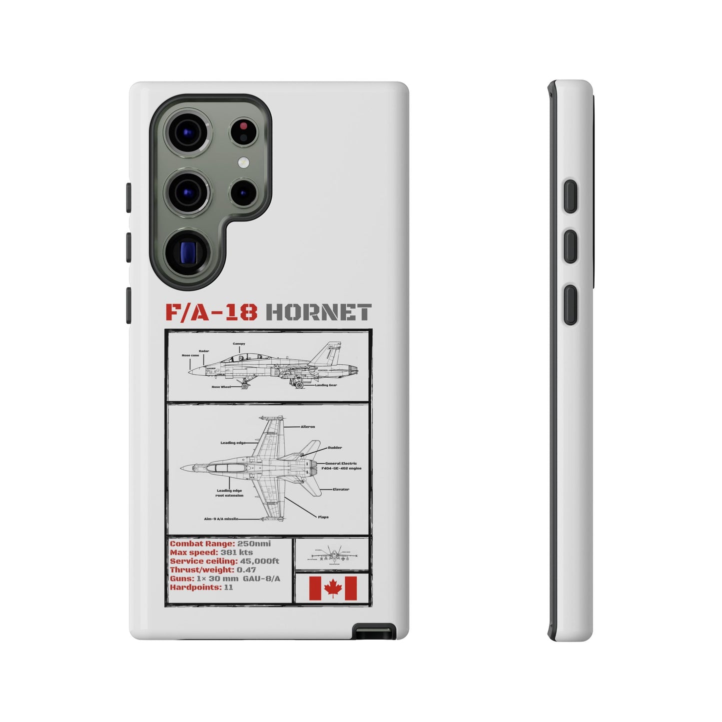 F/A-18 Hornet Schematic edition phone case (RCAF Colour-Way)