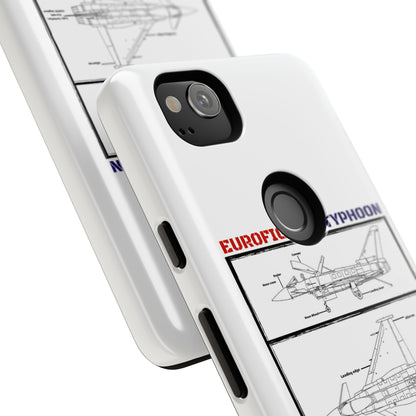 Eurofighter typhoon Schematic edition phone case (RAF Colour-Way)