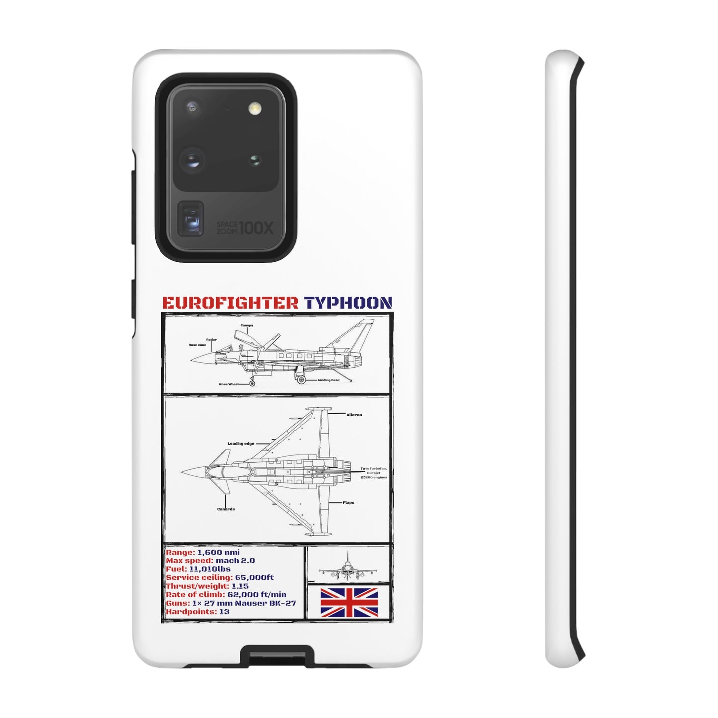 Eurofighter Typhoon Rigid Phone Case (RAF colour-ways)