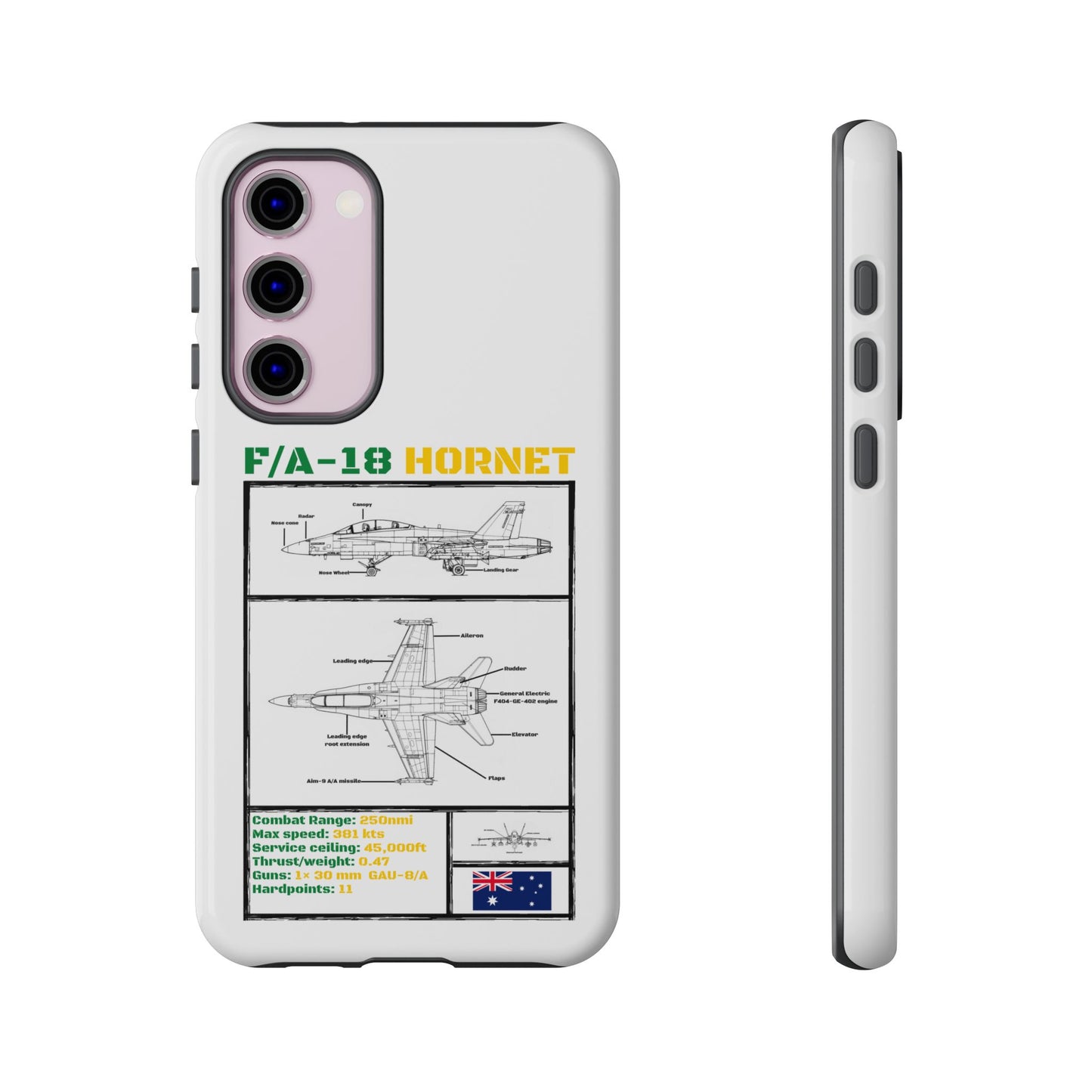 F/A-18 Hornet Schematic edition phone case (RAAF Colour-Way)
