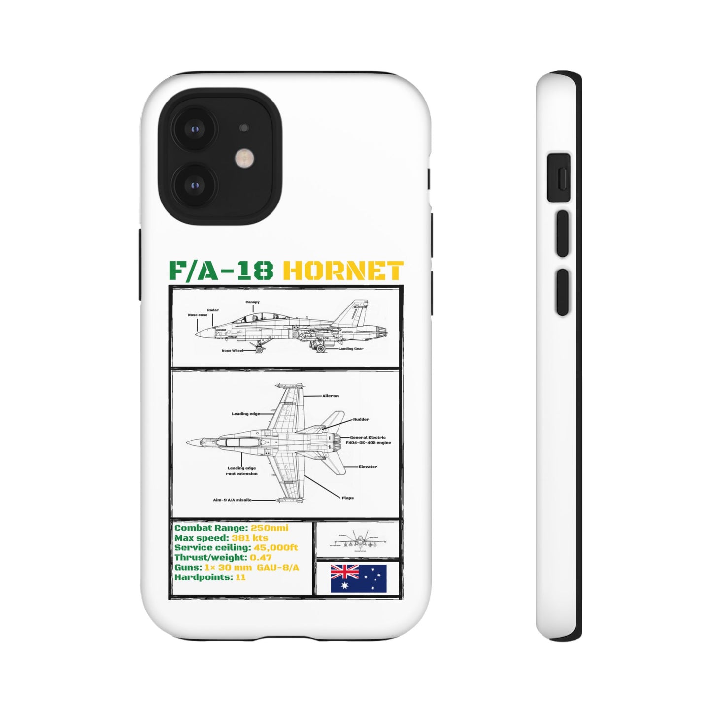 F/A-18 Hornet Schematic edition phone case (RAAF Colour-Way)