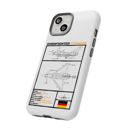 Eurofighter typhoon Schematic edition phone case (Luftwaffe Colour-Way)