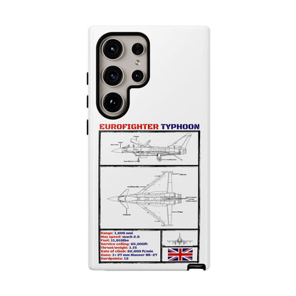 Eurofighter typhoon Schematic edition phone case (RAF Colour-Way)