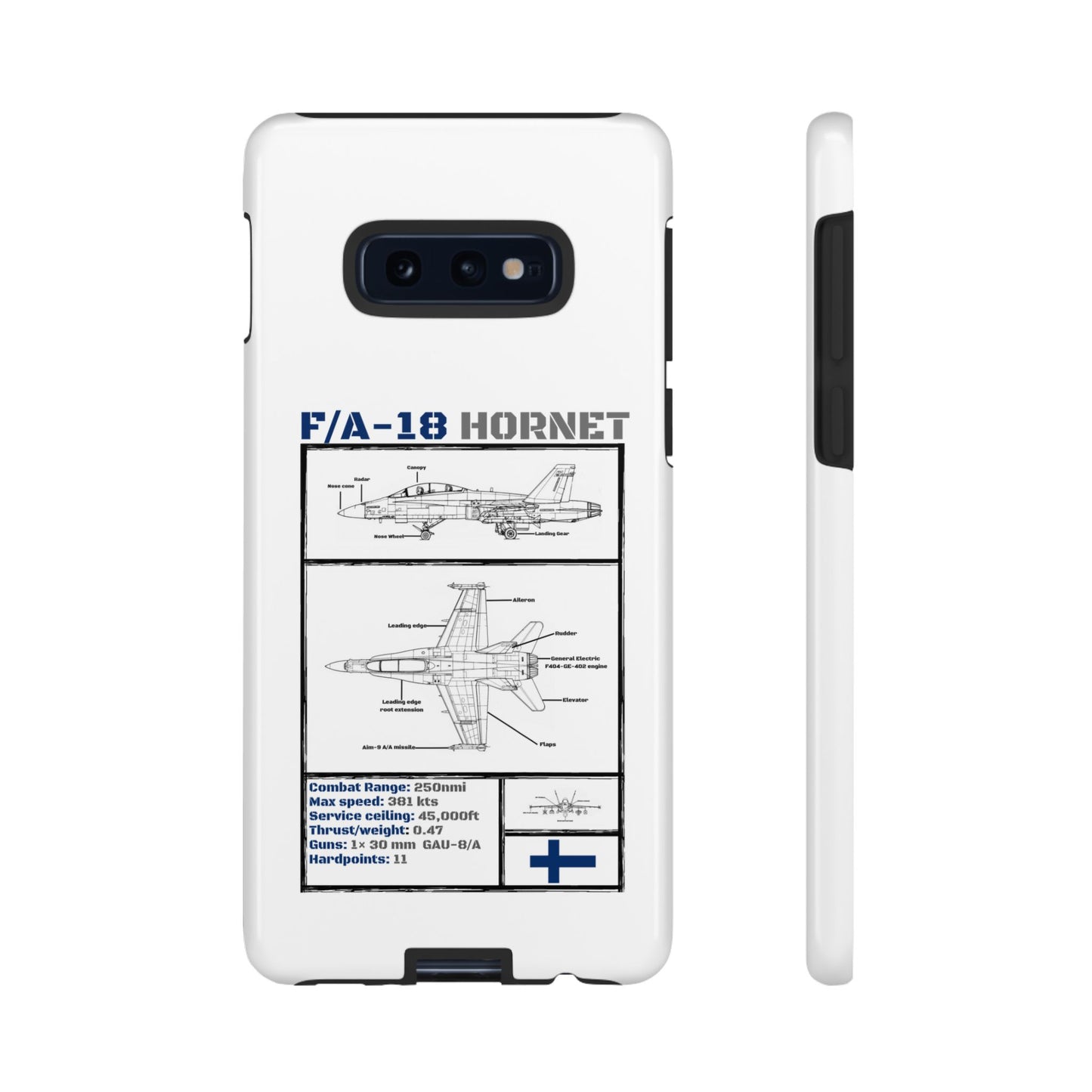 F/A-18 Hornet Schematic edition phone case (FAF Colour-Way)