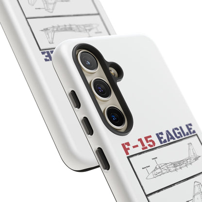 F-15 Schematic edition phone case