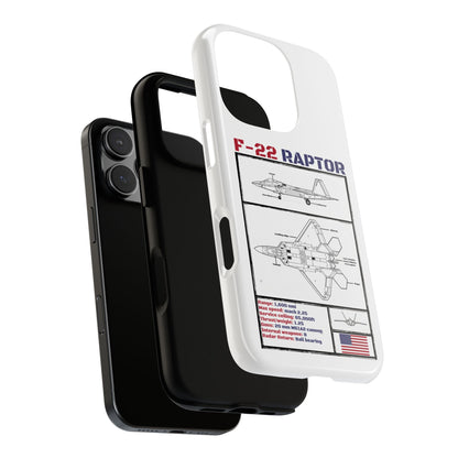 F-22 Raptor Schematic edition phone case (USAF Colour-Way)