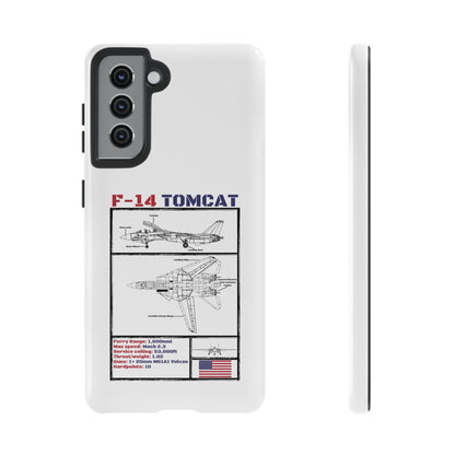 F-14 Tomcat Schematic edition phone case (USAF Colour-Way)
