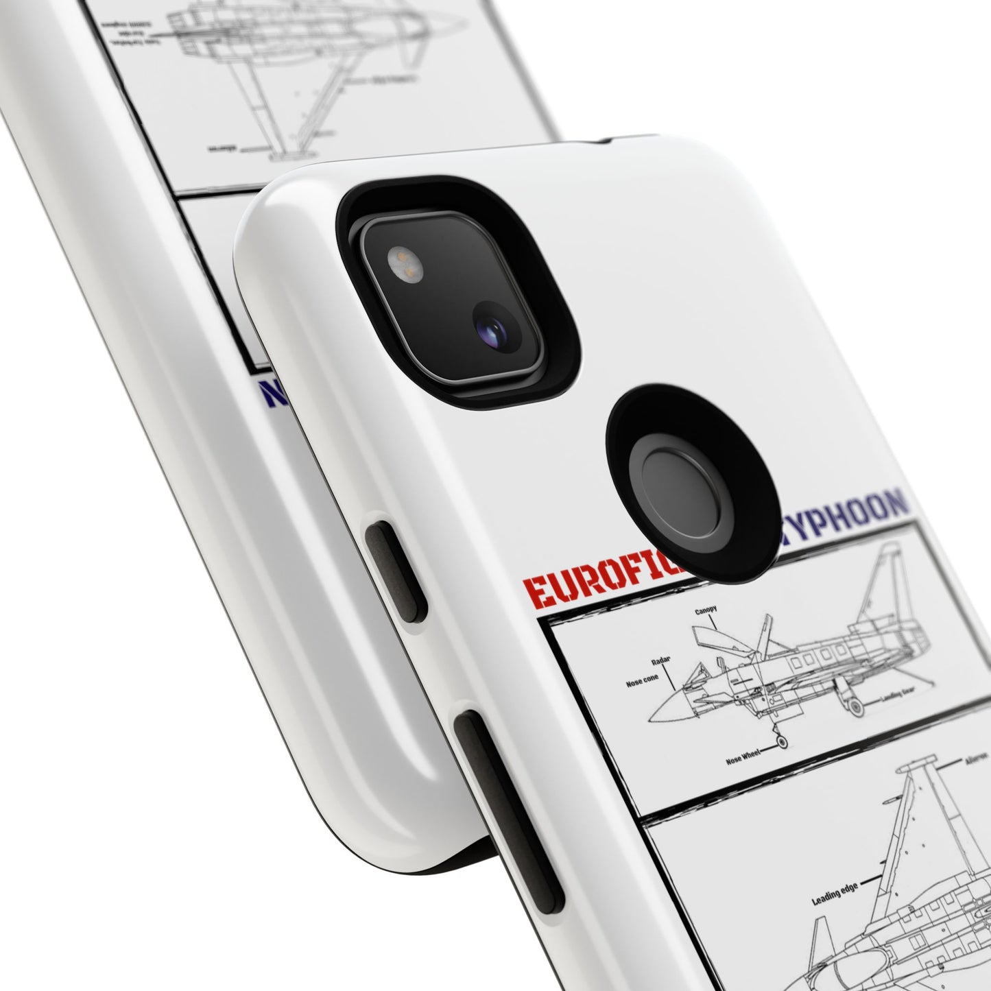 Eurofighter typhoon Schematic edition phone case (RAF Colour-Way)