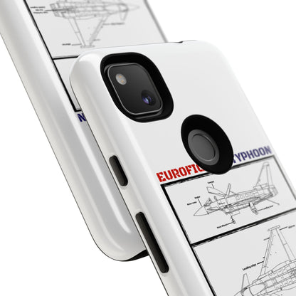 Eurofighter typhoon Schematic edition phone case (RAF Colour-Way)
