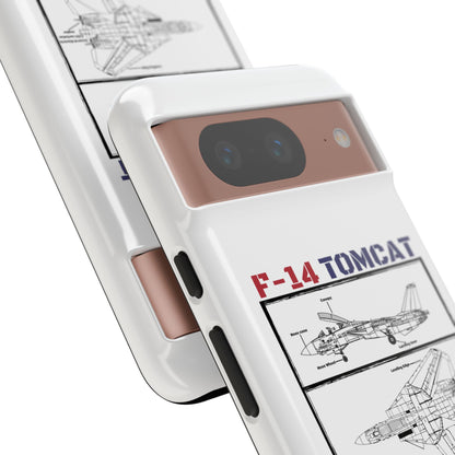 F-14 Tomcat Schematic edition phone case (USAF Colour-Way)