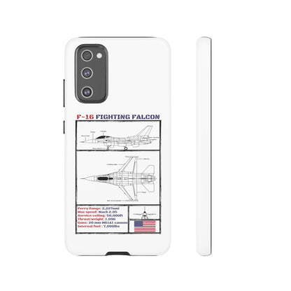 F-16 Schematic rigid Phone Case (USAF colour-ways)