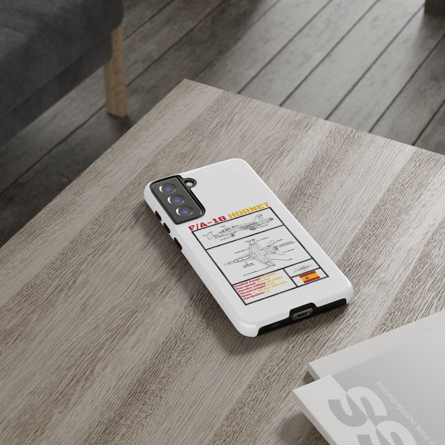 F/A-18 Hornet Schematic edition phone case (EDA Colour-Way)