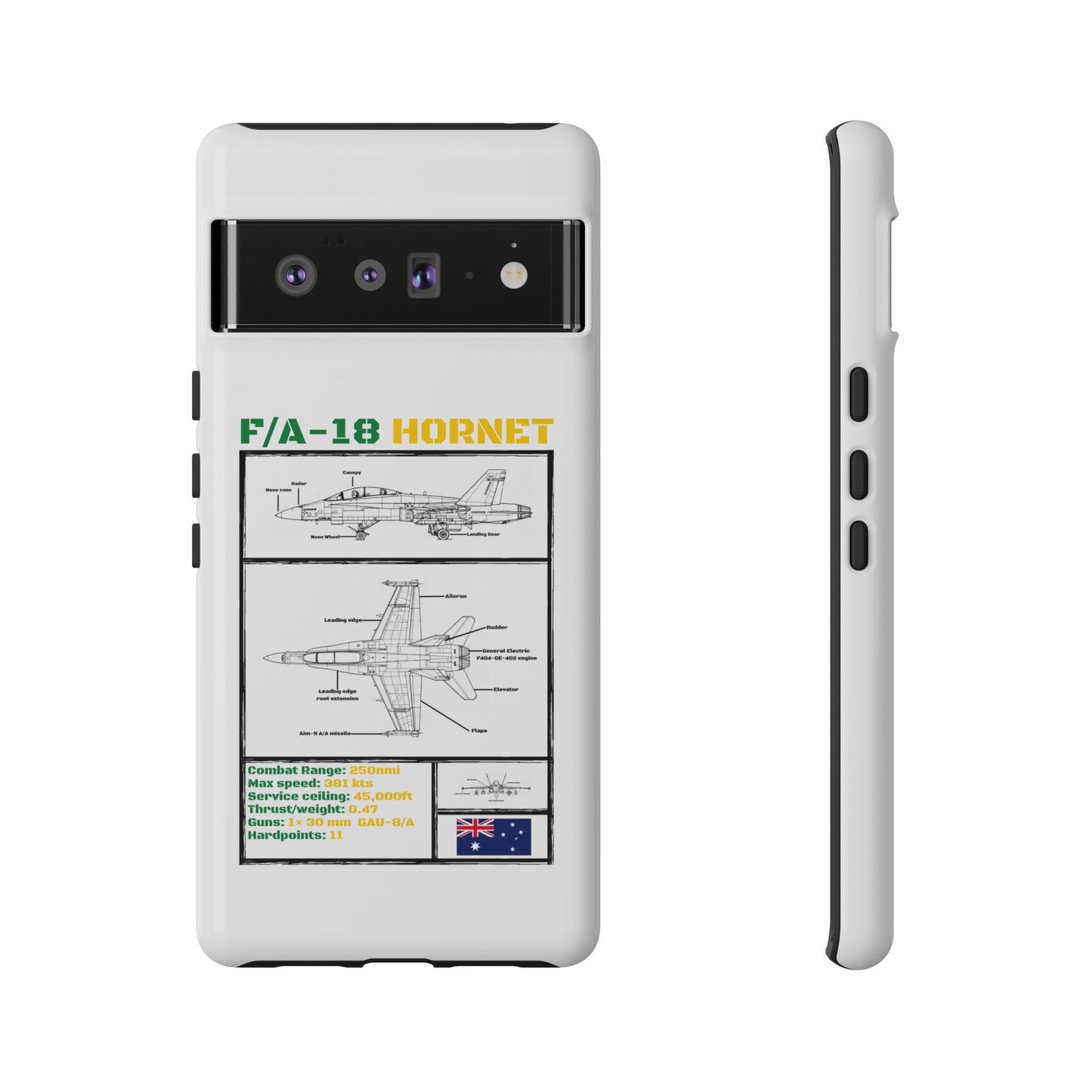 F/A-18 Hornet Schematic edition phone case (RAAF Colour-Way)