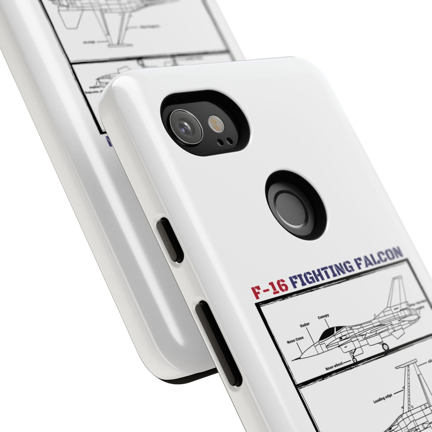 F-16 Fighting Falcon Schematic edition phone case (USAF Colour-Way)