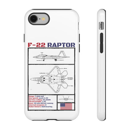 F-22 Raptor Schematic edition phone case (USAF Colour-Way)