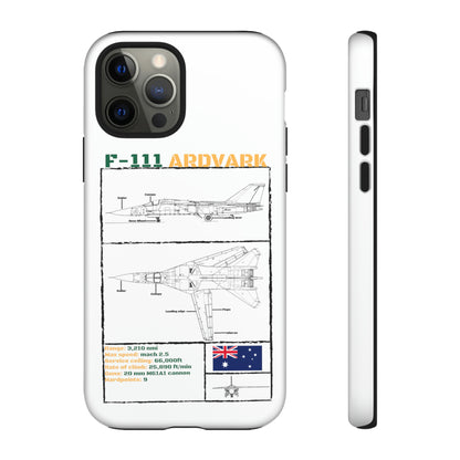 F111 Aardvark  Schematic Durable Phone Case (RAAF colouways)