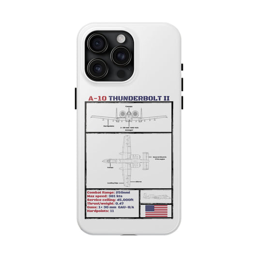 A-10 Thunderbolt Schematic edition phone case (USAF Colour-Way)