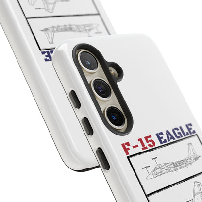 F-15 Schematic edition phone case