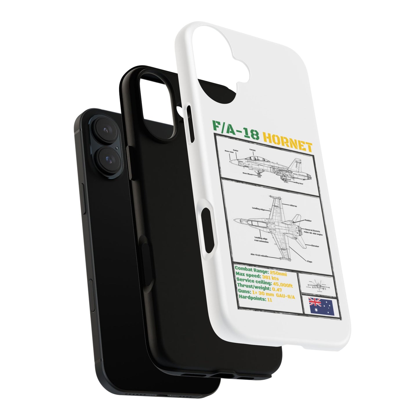 F/A-18 Hornet Schematic edition phone case (RAAF Colour-Way)