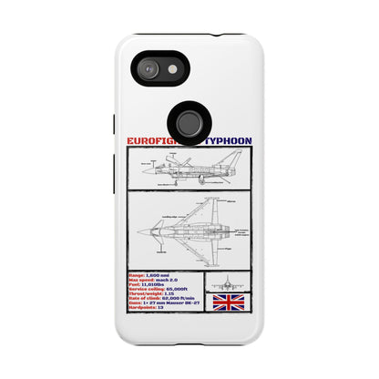 Eurofighter typhoon Schematic edition phone case (RAF Colour-Way)